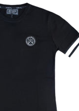 Ανδρική κοντομάνικη μπλούζα Vinyl art clothing - 95370-01- t-shirt with elastic cuff regular fit μαύρο