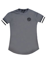 Ανδρική κοντομάνικη μπλούζα Vinyl art clothing - 95370-09 - t-shirt with elastic cuff regular fit γκρι