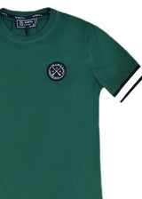 Ανδρική κοντομάνικη μπλούζα Vinyl art clothing - 95370-20 - t-shirt with elastic cuff regular fit πράσινο