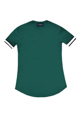 Ανδρική κοντομάνικη μπλούζα Vinyl art clothing - 95370-20 - t-shirt with elastic cuff regular fit πράσινο