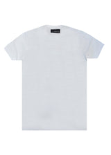 Αντρική κοντομάνικη μπλούζα - Vinyl Art Clothing - 99240-02 - με αναγλυφο elevated logo regular fit - λευκό