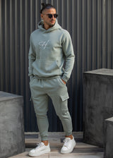 Ανδρική φόρμα cargo Henry Clothing - 6-705 - cargo pants μέντα