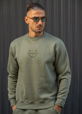 Ανδρικό φούτερ Henry Clothing-3-779-khaki