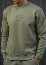 Ανδρικό φούτερ Henry Clothing-3-779-khaki