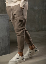 Henry clothing-6-343-calligraphy H logo cargo-brown