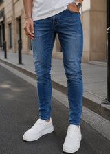 GUF CLOTHING - Ανδρικό τζιν παντελόνι basic jeans slim fit - Denim AF1318C