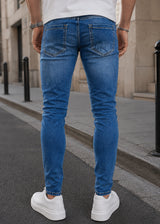 GUF CLOTHING - Ανδρικό τζιν παντελόνι basic jeans slim fit - Denim AF1318C