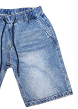 Ανδρική τζιν βερμούδα GUF - BD-103 - βερμούδα ντενιμ regular fit - μπλε