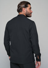 Ανδρικό μακρυμάνικο πουκάμισο μάο  Ben Tailor - BENT.1138 - MONACO mao shirt μαύρο