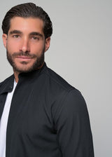 Ανδρικό μακρυμάνικο πουκάμισο μάο  Ben Tailor - BENT.1138 - MONACO mao shirt μαύρο