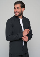 Ανδρικό μακρυμάνικο πουκάμισο μάο  Ben Tailor - BENT.1138 - MONACO mao shirt μαύρο