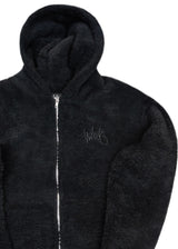 Ανδρική ζακέτα με κουκούλα Two Brothers clothing -BF-25860A-basic logo zip-up hoodie black 232-39