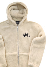 Ανδρική ζακέτα με κουκούλα Two Brothers clothing -BF-25860A-basic logo zip-up hoodie -beige 232-39