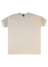 Ανδρική κοντομάνικη μπλούζα - Two Brothers - BF-25900 - beige