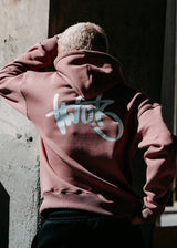 Ανδρικό μακρυμάνικο φούτερ Two Brothers-BF-25940-Dusty Pink regular fit