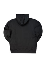TWO BROTHERS Ανδρική ζακέτα φούτερ με κουκούλα basic logo zip-up - Μαύρη BF-26910