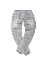 GUF CLOTHING - Ανδρικό παντελόνι τζιν με λάστιχο Slim Fit - Γκρι BK-472