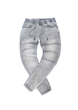 GUF CLOTHING - Ανδρικό παντελόνι τζιν με λάστιχο Slim Fit - Γκρι BK-472