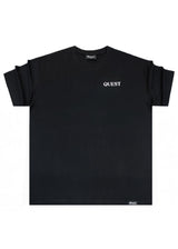 QUEST CLOTHING Ανδρική κοντομάνικη μπλούζα μαύρη COG BL-10