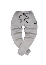 Ανδρική φόρμα με λάστιχο Two Brothers-BT-25590- signature logo regular fit pants γκρι