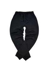 Ανδρική φόρμα με λάστιχο Two Brothers - BT-25590 - signature logo regular fit pants μαύρο