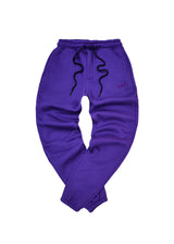 Ανδρική φόρμα με λάστιχο Two Brothers - BT-25590 - signature logo regular fit pants μωβ