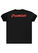 Ανδρική κοντομάνικη μπλούζα Two Brothers -BT-25740 - promises oversized μαύρο