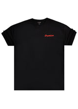 Ανδρική κοντομάνικη μπλούζα Two Brothers -BT-25740 - promises oversized μαύρο