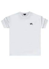 Ανδρική κοντομάνικη μπλούζα Two Brothers - BT-25790- take control oversized λευκό