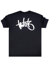 Ανδρική κοντομάνικη μπλούζα Two Brothers -BT-25800 - graffiti sign oversized μαύρο