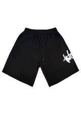 Ανδρική βερμούδα φούτερ Two Brothers - BT-25870 - graffiti logo μαύρο