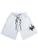 Ανδρική βερμούδα φούτερ Two Brothers - BT-25870 - graffiti logo λευκό