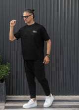 Ανδρική κοντομάνικη μπλούζα Henry clothing - 3-740 - street style t-shirt μαύρο