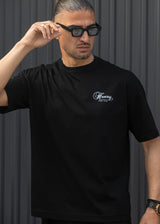 Ανδρική κοντομάνικη μπλούζα Henry clothing - 3-740 - street style t-shirt μαύρο