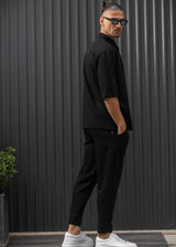 Ανδρικό ανοιξιάτικο παντελόνι Henry clothing - 8-100 - simple pants μαύρο