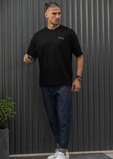 Ανδρική κοντομάνικη μπλούζα Henry clothing - 3-704 - mojito t-shirt μαύρο