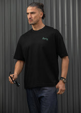 Ανδρική κοντομάνικη μπλούζα Henry clothing - 3-704 - mojito t-shirt μαύρο