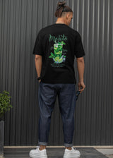 Ανδρική κοντομάνικη μπλούζα Henry clothing - 3-704 - mojito t-shirt μαύρο