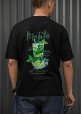 Ανδρική κοντομάνικη μπλούζα Henry clothing - 3-704 - mojito t-shirt μαύρο