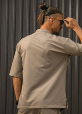 Ανδρικό κοντομάνικο πουκάμισο - Henry clothing - 9-100 - mao shirt πουρό