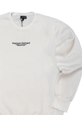 Ανδρικό μακρυμάνικο φούτερ Clever - CF-25250 - Ecru regular fit