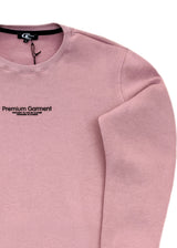 Ανδρικό μακρυμάνικο φούτερ Clever-CF-25250-pink regular fit