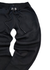 Ανδρική φόρμα Clever - CF-25340 - Black simple jogger pants