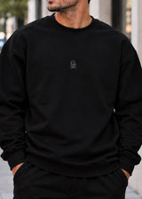 CLOSE SOCIETY Ανδρικό φούτερ με χνούδι black logo- Μαύρο CSW27-100