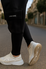 Ανδρική φόρμα Tony couper-F26/2-cargo rip logo μαύρο