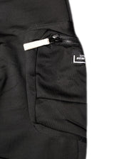 Ανδρική φόρμα κάργκο με χνούδι-GUF-DB-7356-cargo pants regular fit μαύρο