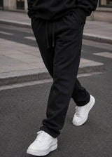 GUF CLOTHING Ανδρική φόρμα με χνούδι - Μαύρη DB-7543
