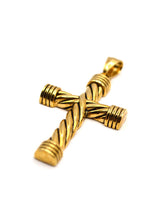Κρεμαστό από ανοξείδωτο ατσάλι GUF - GNG307 - cross pendant χρυσό