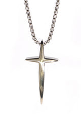 Αλυσίδα από ανοξείδωτο ατσάλι GUF - HLLY-351 - slim cross chain ασημένιο