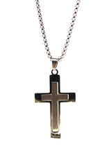 Αλυσίδα από ανοξείδωτο ατσάλι GUF - HLLY-350 - central double cross chain ασημένιο